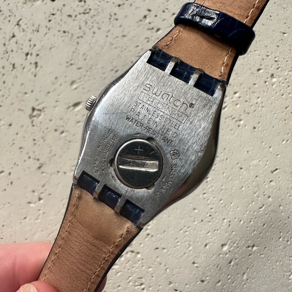 Swatch vintage Irony SUNDOWN SOLID stainless steel unisex watch with two bands - Picture 7 of 7